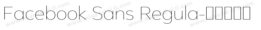 Facebook Sans Regula字体转换